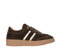 Tango sneaker bruin teddy-look en suéde details