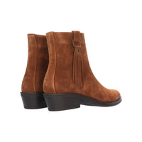 Tango cognac enkellaarsje suede western boot