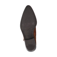 Tango cognac enkellaarsje suede western boot