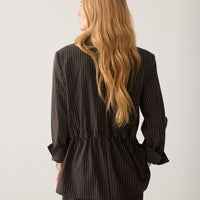 Summum  blauw krijtstreep blazer