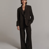 Summum  blauw krijtstreep blazer