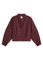 Summum Blouse met V-hals – Bordeaux