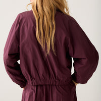 Summum Blouse met V-hals – Bordeaux