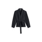 Summum blauwe wikkelblouse