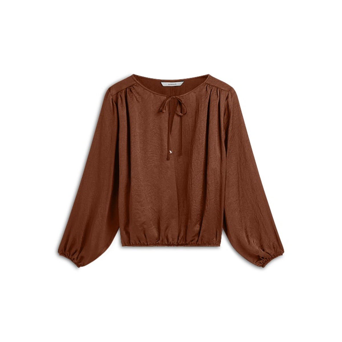Summum toffee kleurige glans blouse