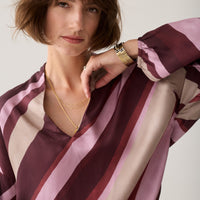 Summum Blouse met Diagonale Strepen