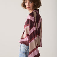 Summum Blouse met Diagonale Strepen