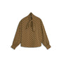 Summum cognac blouse met zwarte stip