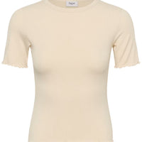 Saint Tropez Rib Top – Crème