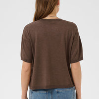 Saint Tropez Gebreide Top – Bruin