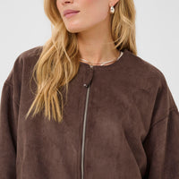 Saint Tropez Suèdelook Jasje – Bruin