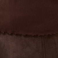 Saint Tropez Rib Top – Bruin