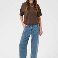 Saint Tropez Gebreide Top – Bruin