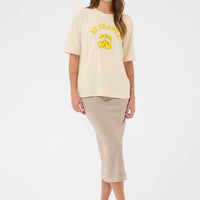 Saint Tropez T-shirt met gele kersen Print