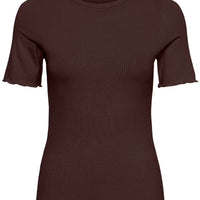 Saint Tropez Rib Top – Bruin