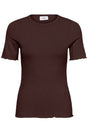 Saint Tropez Rib Top – Bruin