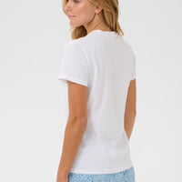Saint Tropez T-shirt met Zeester – Wit