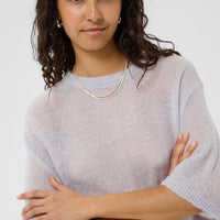 Saint Tropez Gebreide Top – Licht Lila