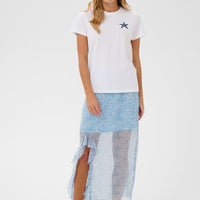 Saint Tropez T-shirt met Zeester – Wit