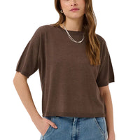 Saint Tropez Gebreide Top – Bruin