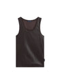 Summum glans Top – Donkerbruin