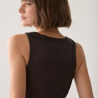 Summum glans Top – Donkerbruin