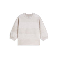 Summum ivory sweater met streepdetails