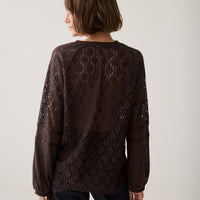 Summum blauwe blouse met kant