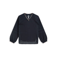 Summum blauwe blouse met kant