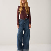 Summum Longsleeve Top – Bordeaux