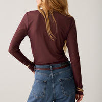 Summum Longsleeve Top – Bordeaux