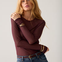 Summum Longsleeve Top – Bordeaux