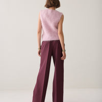 Summum bordeaux pantalon met wijde pijpen