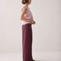 Summum bordeaux pantalon met wijde pijpen