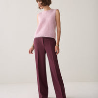 Summum bordeaux pantalon met wijde pijpen