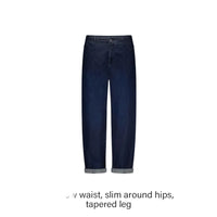 Summum wijdere indigo boxy jeans