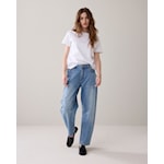 Summum middelblauwe barrel jeans