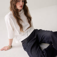 Summum dark denim barrel jeans