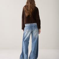 Summum Wide Leg Jeans – Light Blue Denim