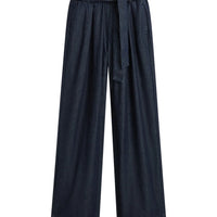 Summum  denim pantalon met strikceintuur