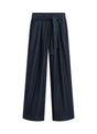 Summum  denim pantalon met strikceintuur