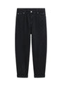 Summum zwarte  denim broek met ruit