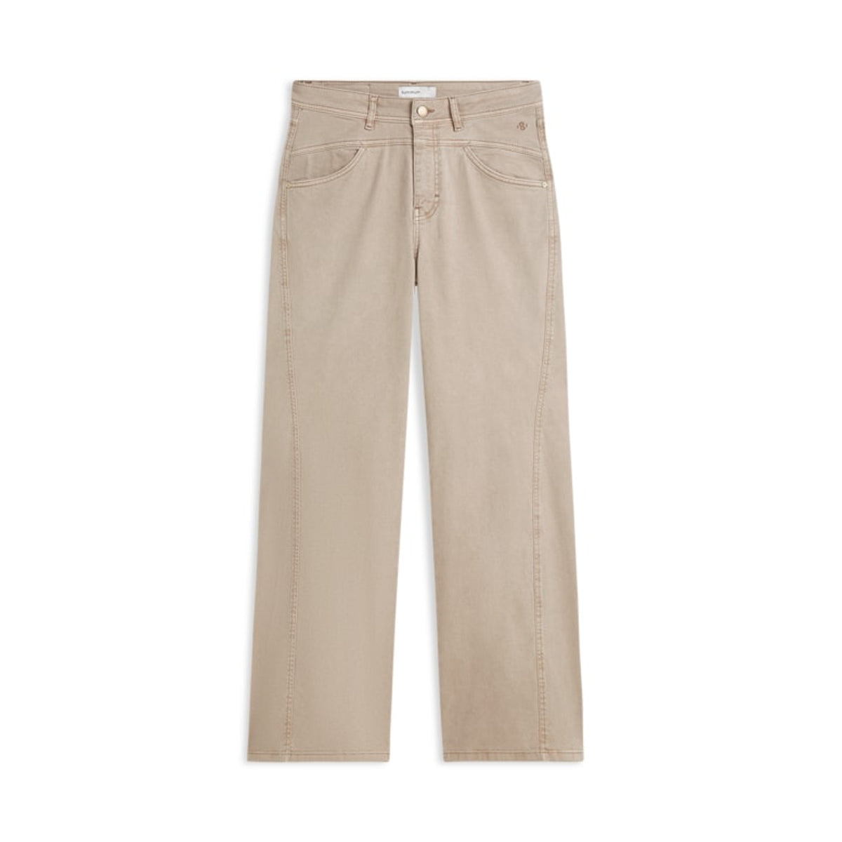 Summum Wide Leg Broek – Beige