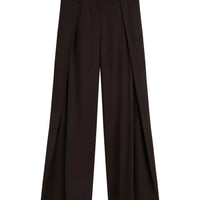 Summum bruine wide leg pantalon