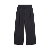 Summum Wide Leg Pantalon met Krijtstreep – Donkerblauw