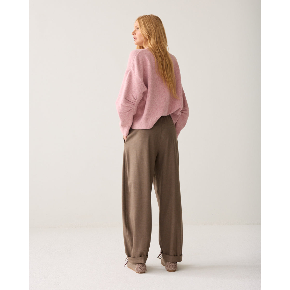 Summum  taupe tapered pantalon