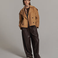 Balloon trouser Soft faux leather