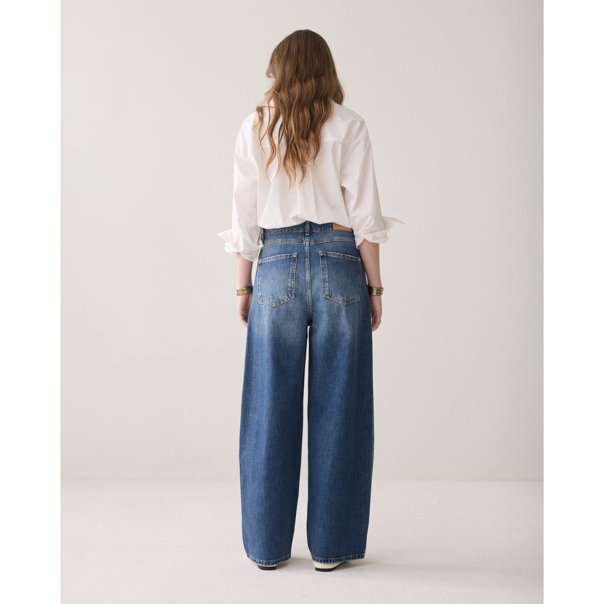 Summum middenblauwe  wijde jeans