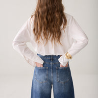 Summum middenblauwe  wijde jeans