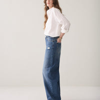 Summum middenblauwe  wijde jeans